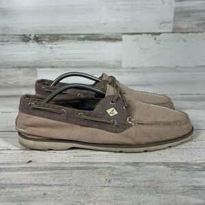 Sperry Top-Sider Mens 2 Eye Boat Leather Flat Shoe‎ Brown Size 11
